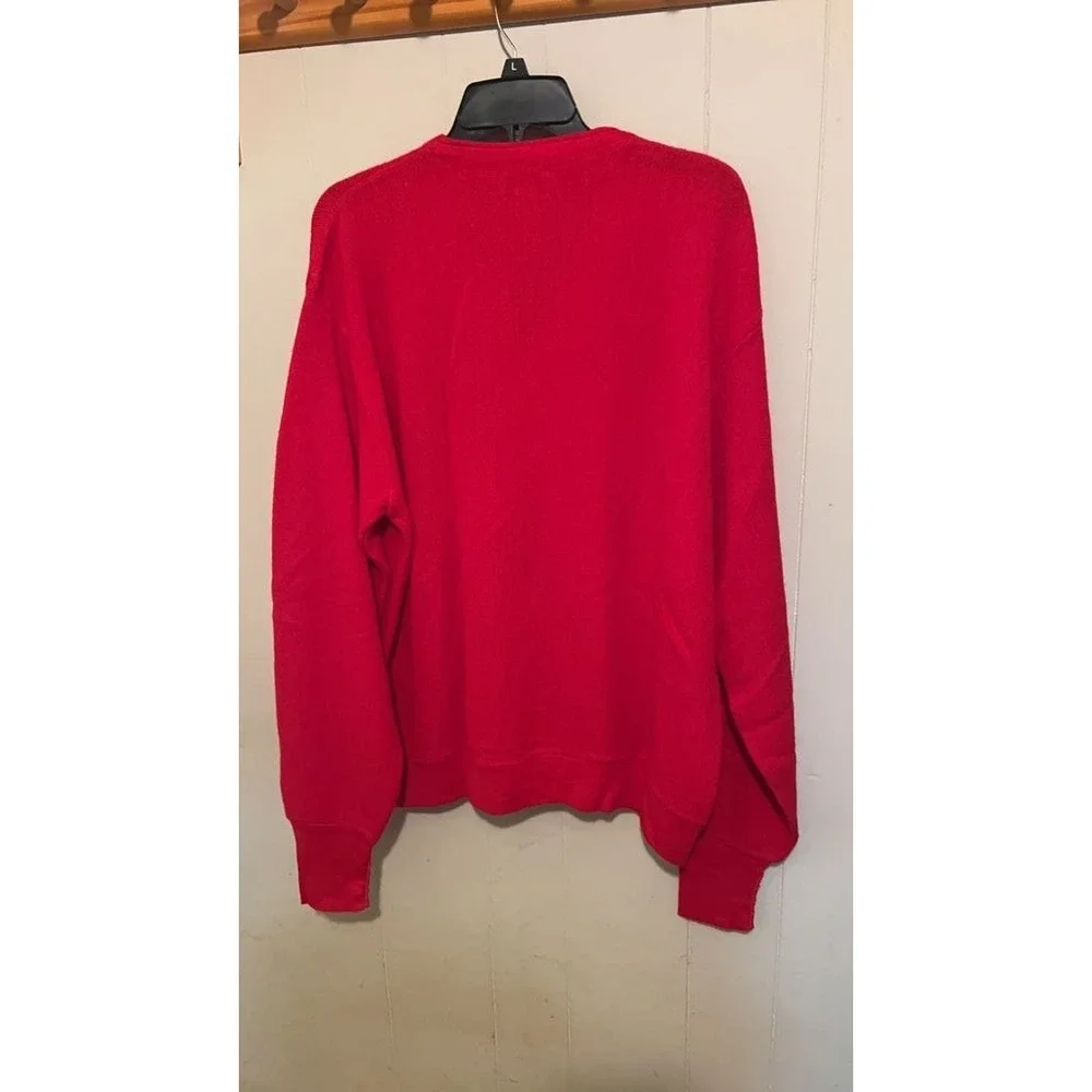 Izod Lacoste Red Cardigan Sweater